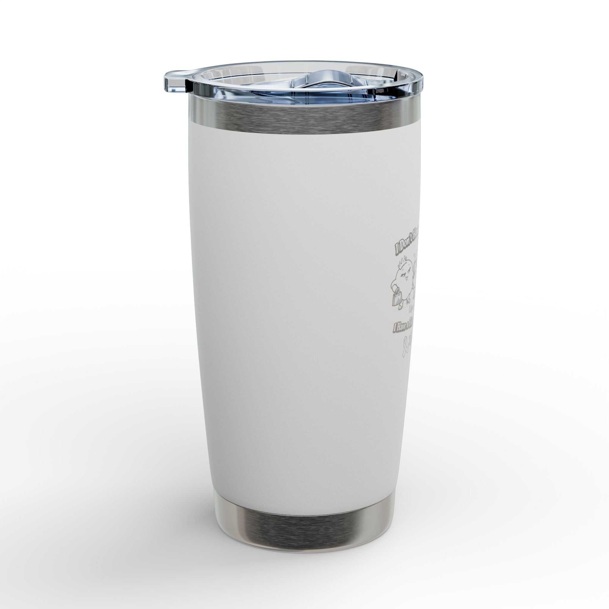 20oz Engraved Riva Tumbler — Cute Nurse Design, 'Don't Have a Weight Problem'