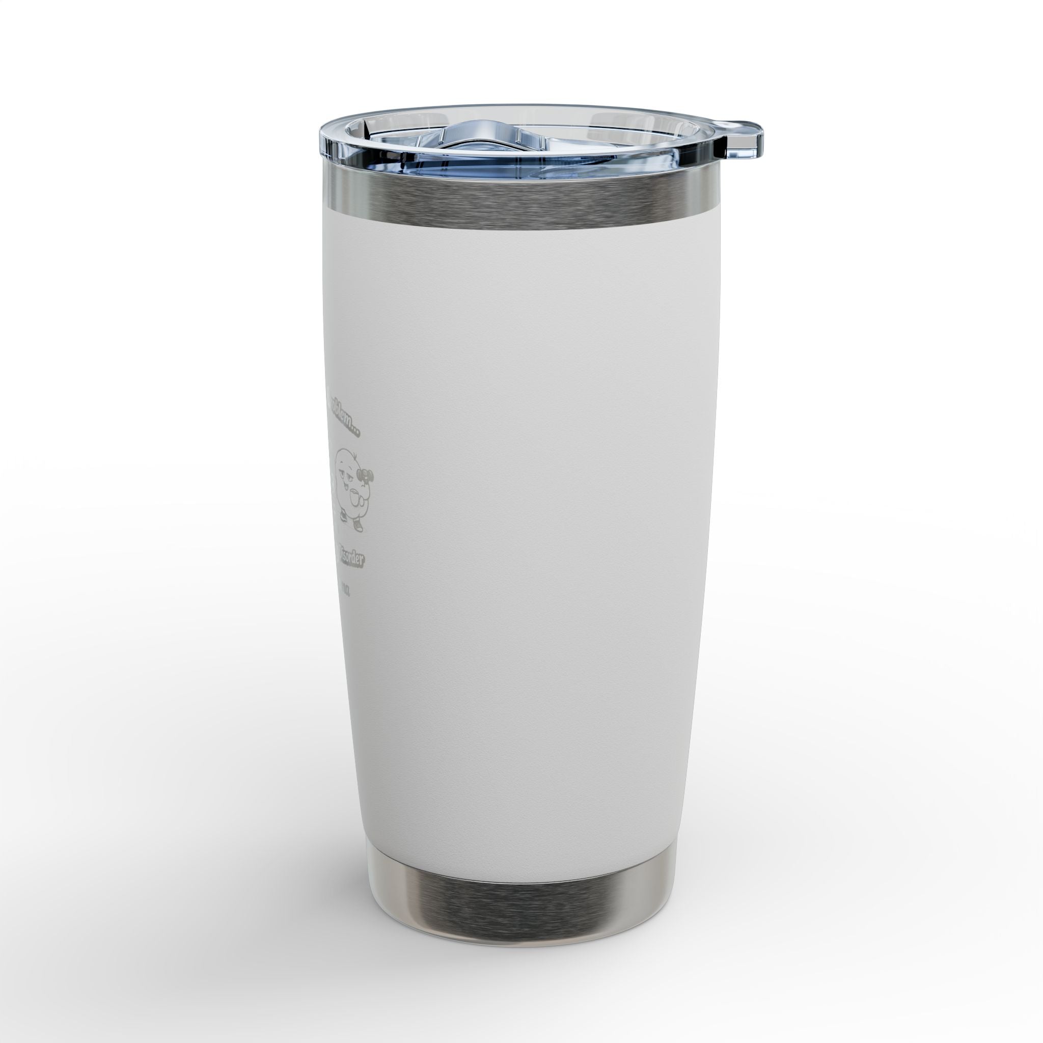 20oz Engraved Riva Tumbler — Cute Nurse Design, 'Don't Have a Weight Problem'