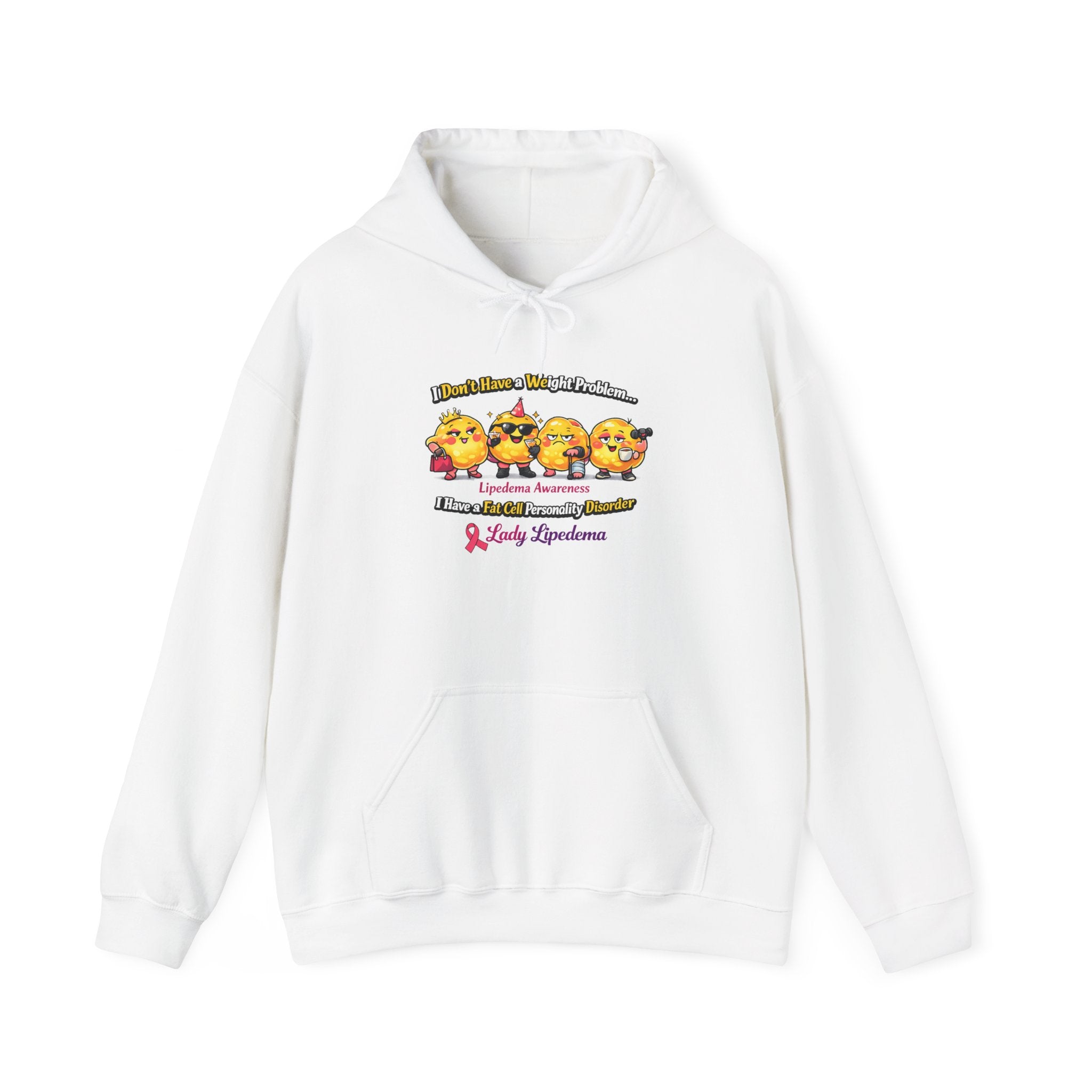 Lipedema Awareness Hoodie — 'Rise Through' Support Sweatshirt