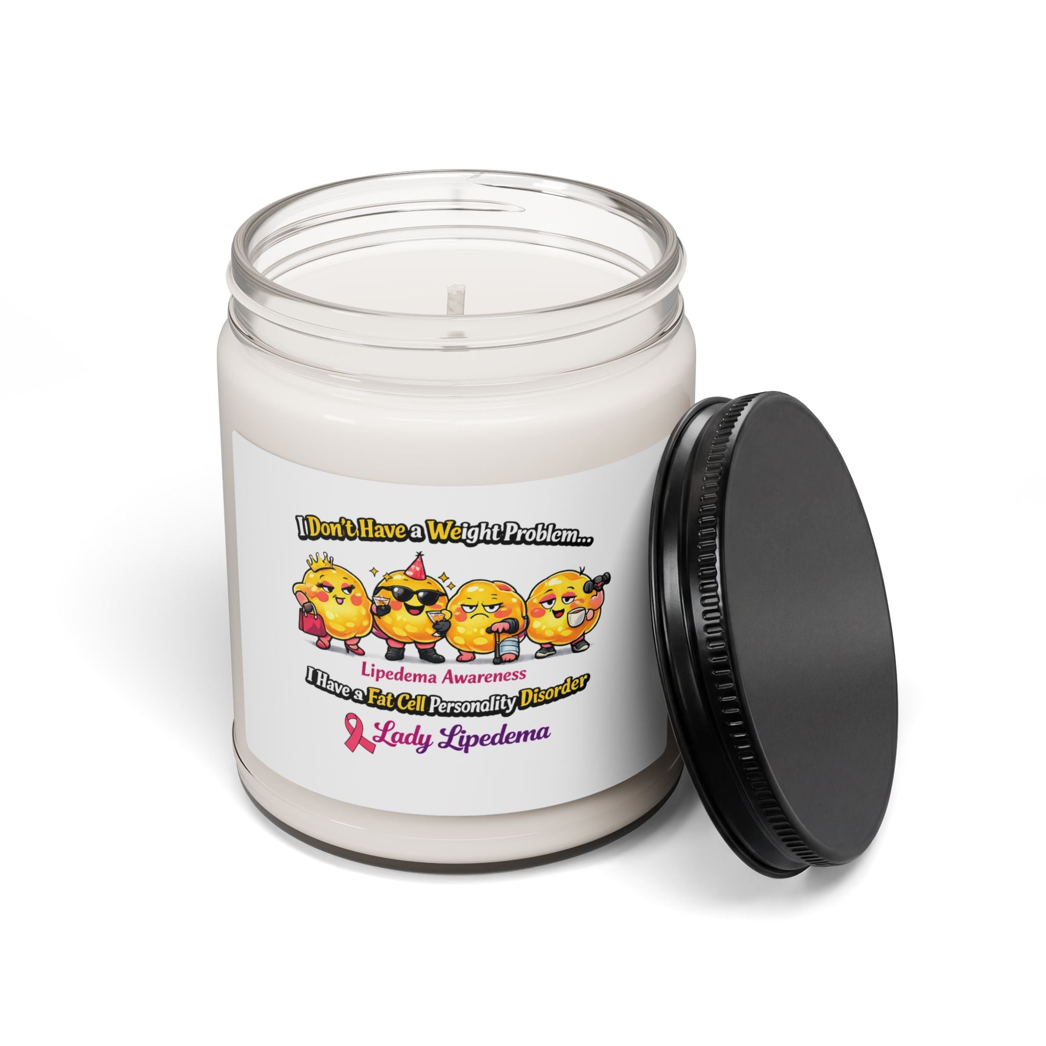 9oz Scented Soy Candle — "I Don’t Have a Weight Problem" Lipedema Awareness