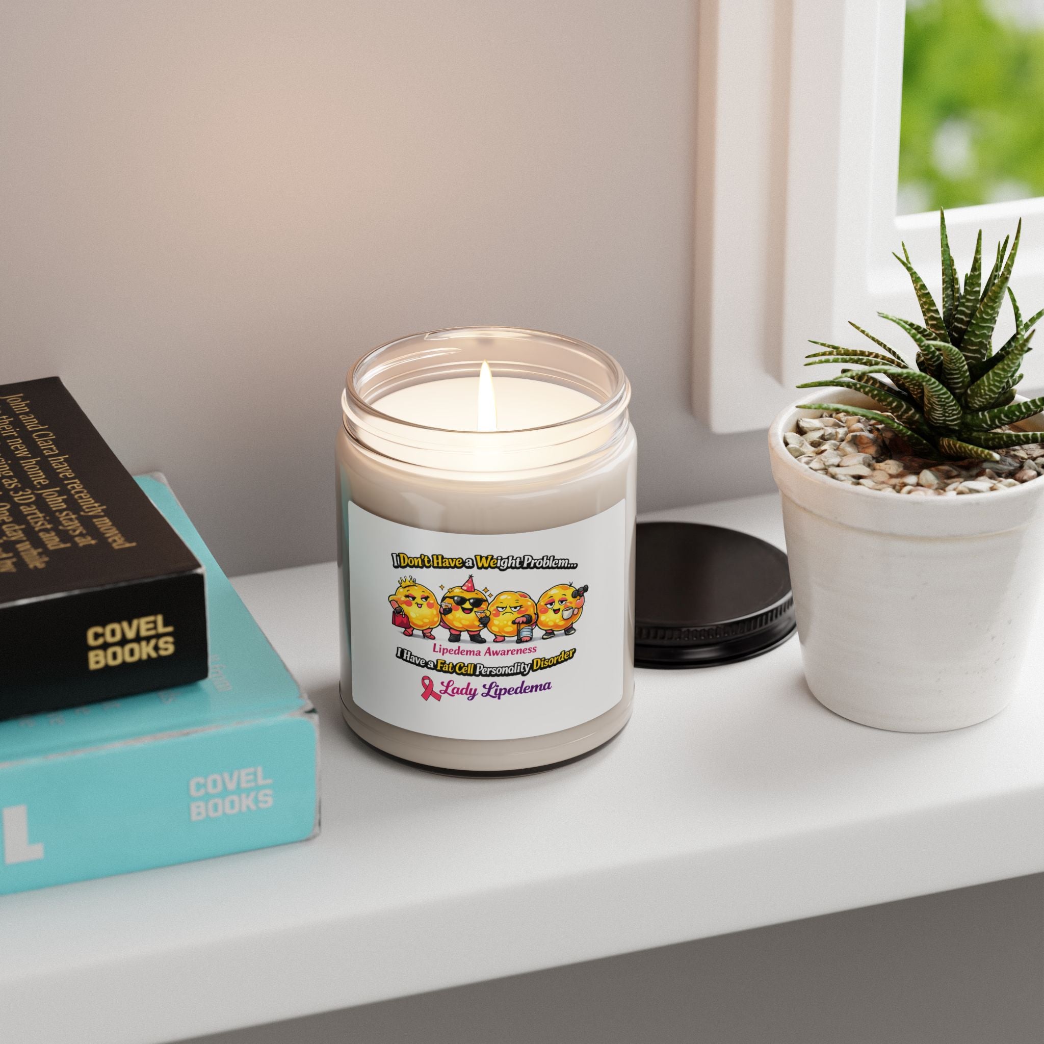 9oz Scented Soy Candle — "I Don’t Have a Weight Problem" Lipedema Awareness