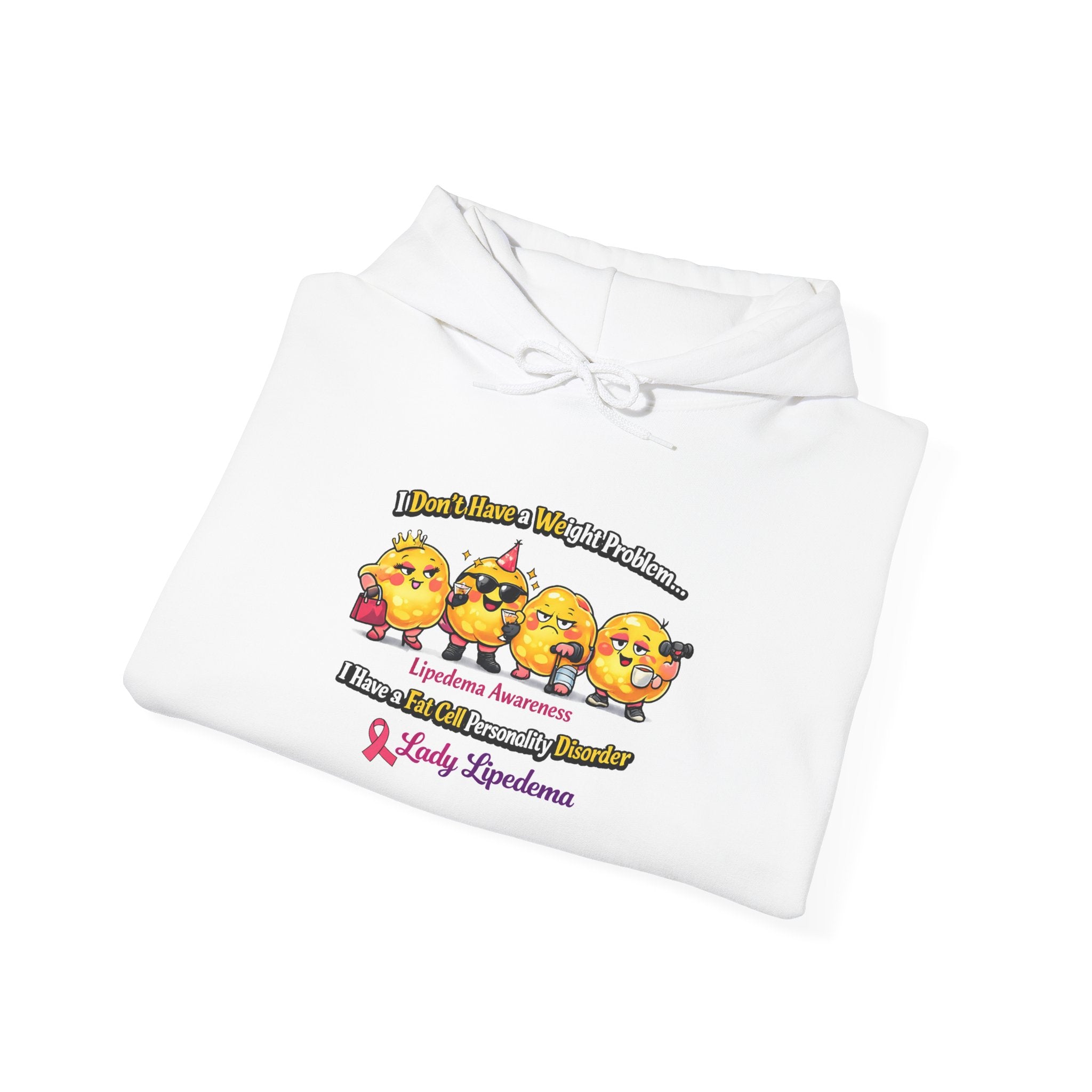 Lipedema Awareness Hoodie — 'Rise Through' Support Sweatshirt